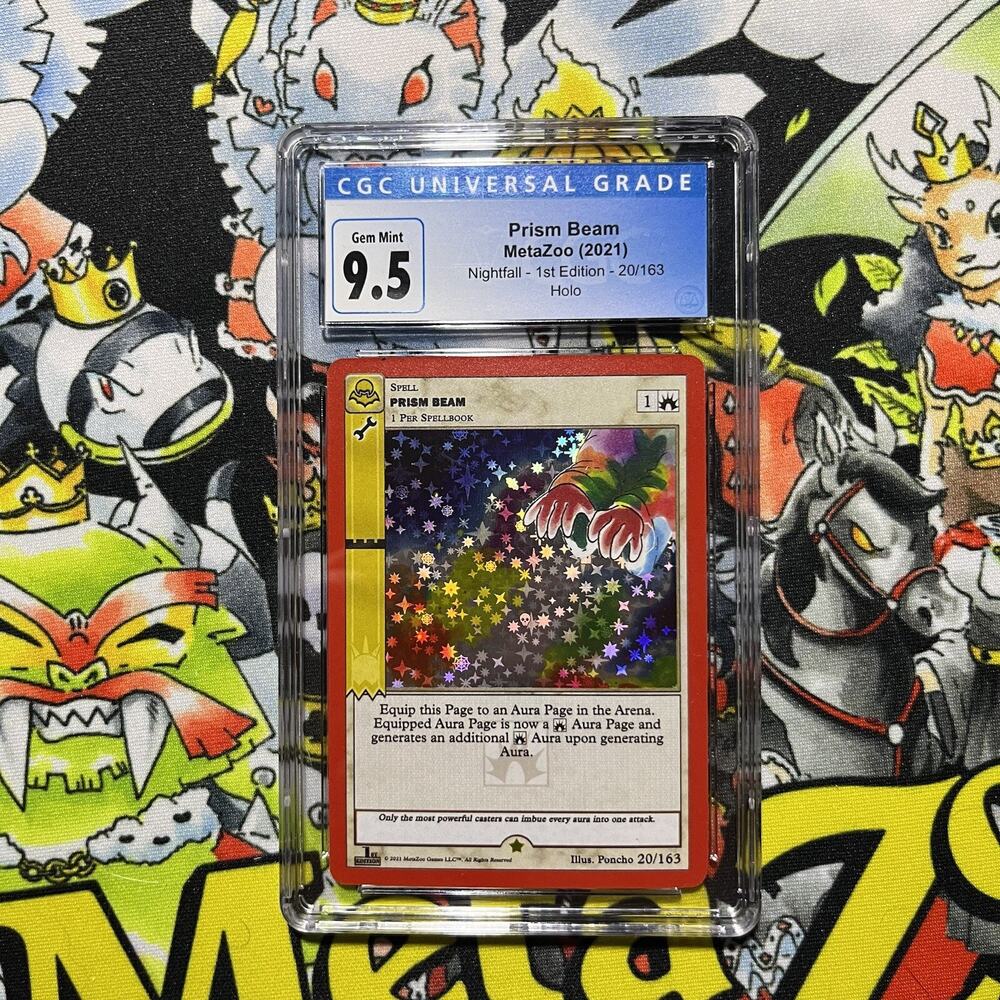 Metazoo Prism Beam Gem Mint CGC 9.5 Nightfall Full Holo 1st Edition Cryptid
